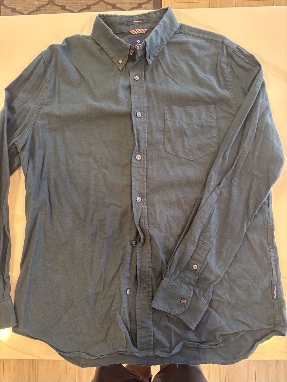 Ben Sherman Men's Button-Down Shirt in Teal